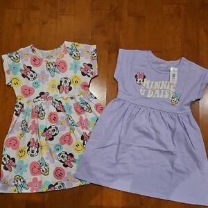 Nwt Girls Minnie Short Sleeve 2pk Dress